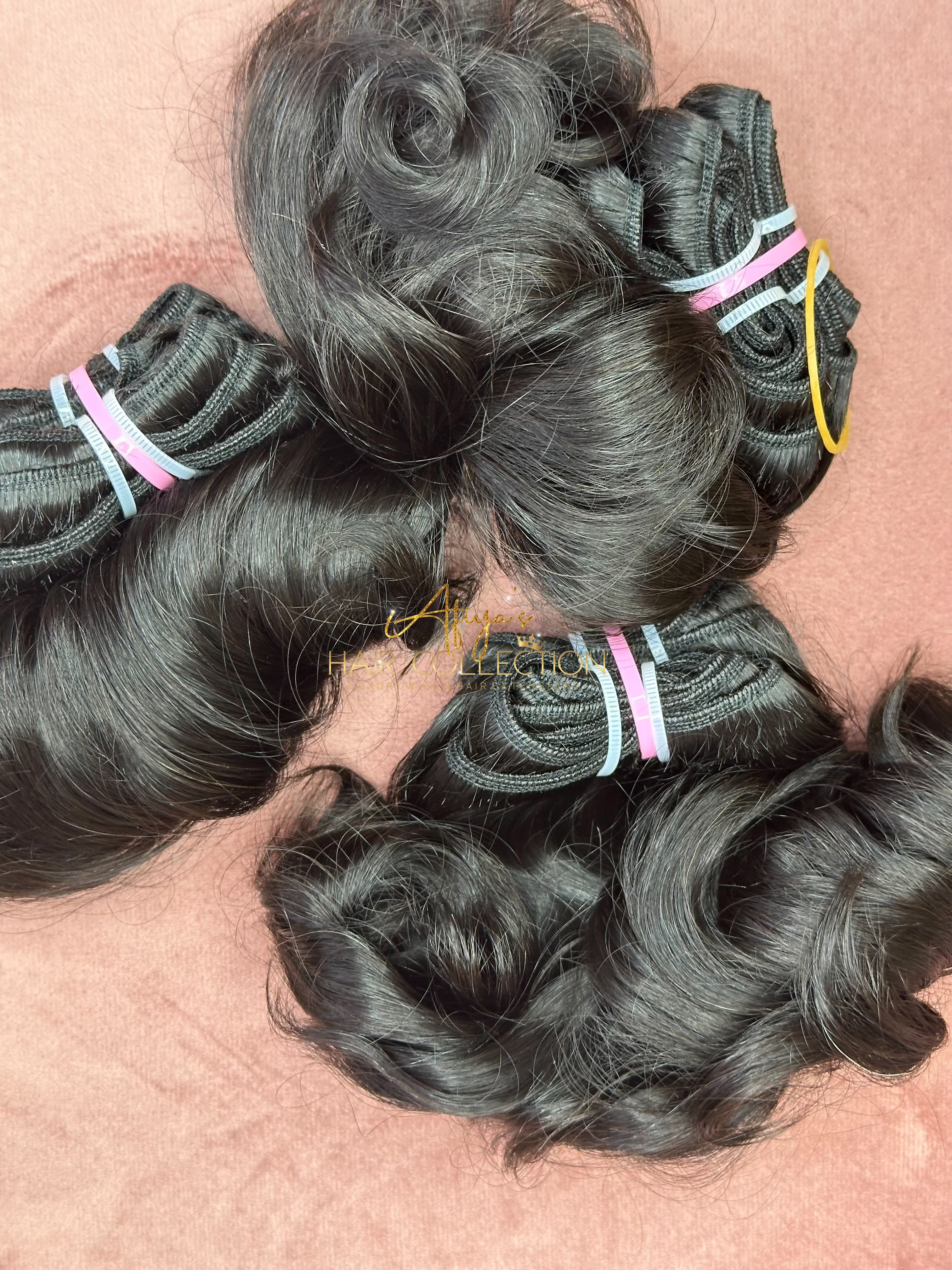 8 INCH RAW INDIAN BOUNCY WAVY BUNDLES