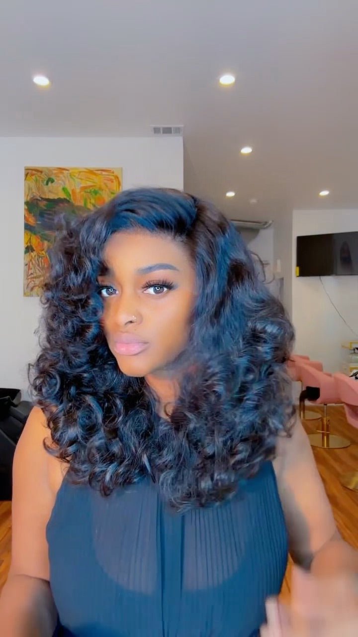 13x4 Raw Indian Bouncy Wave