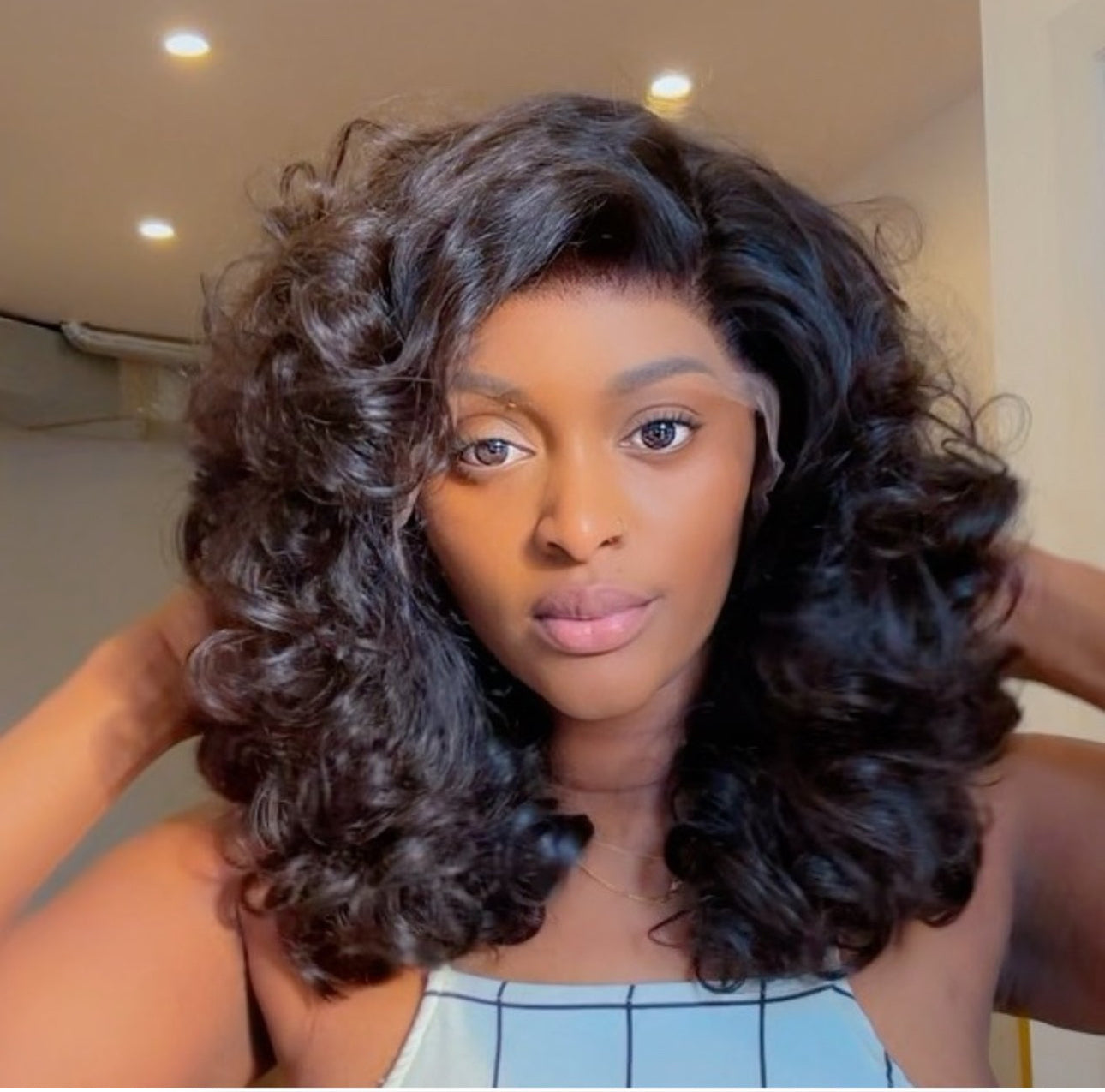 13x4 Raw Indian Bouncy Wave Wig