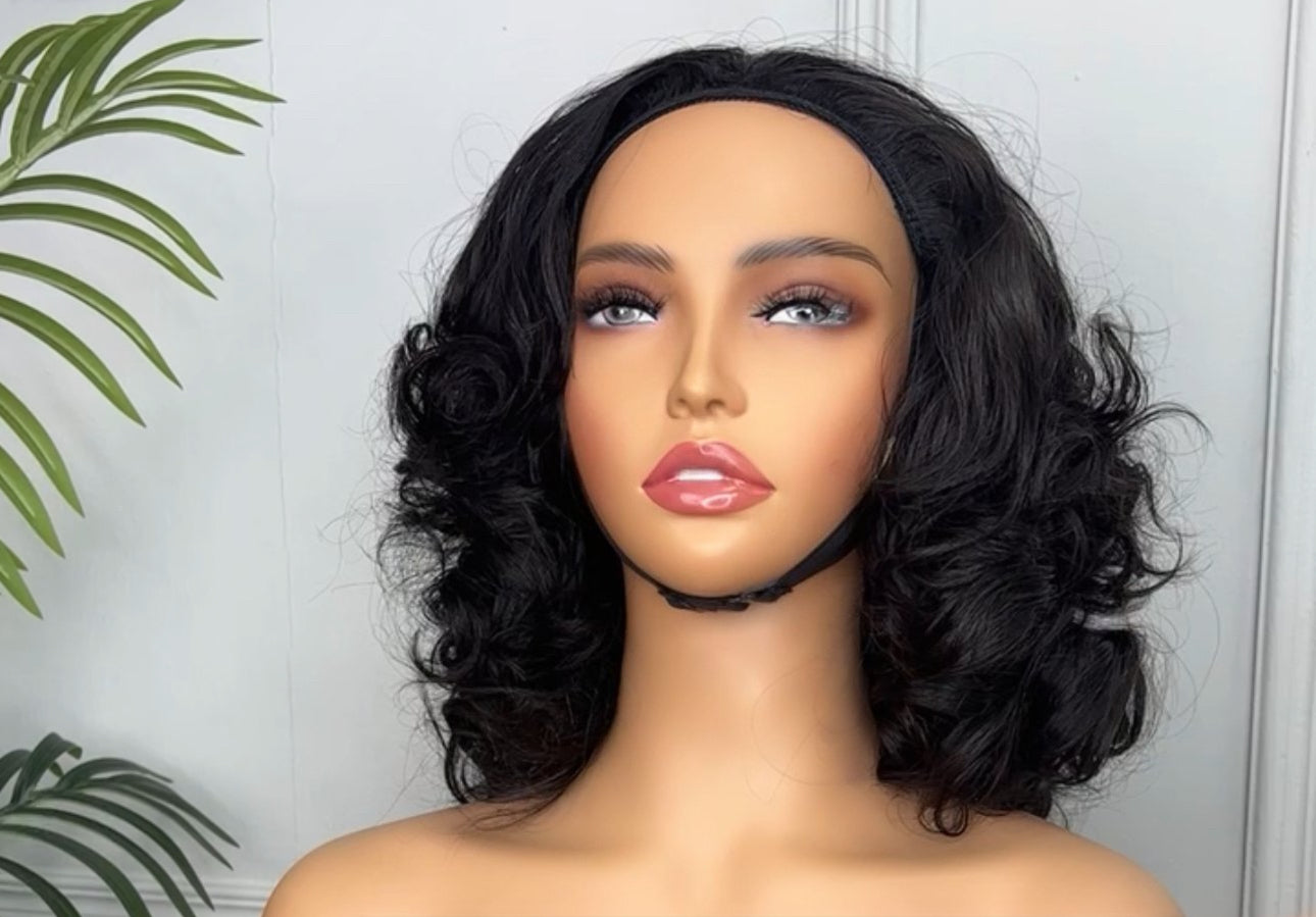 Half Wig - Raw Indian Bouncy Wave Wig