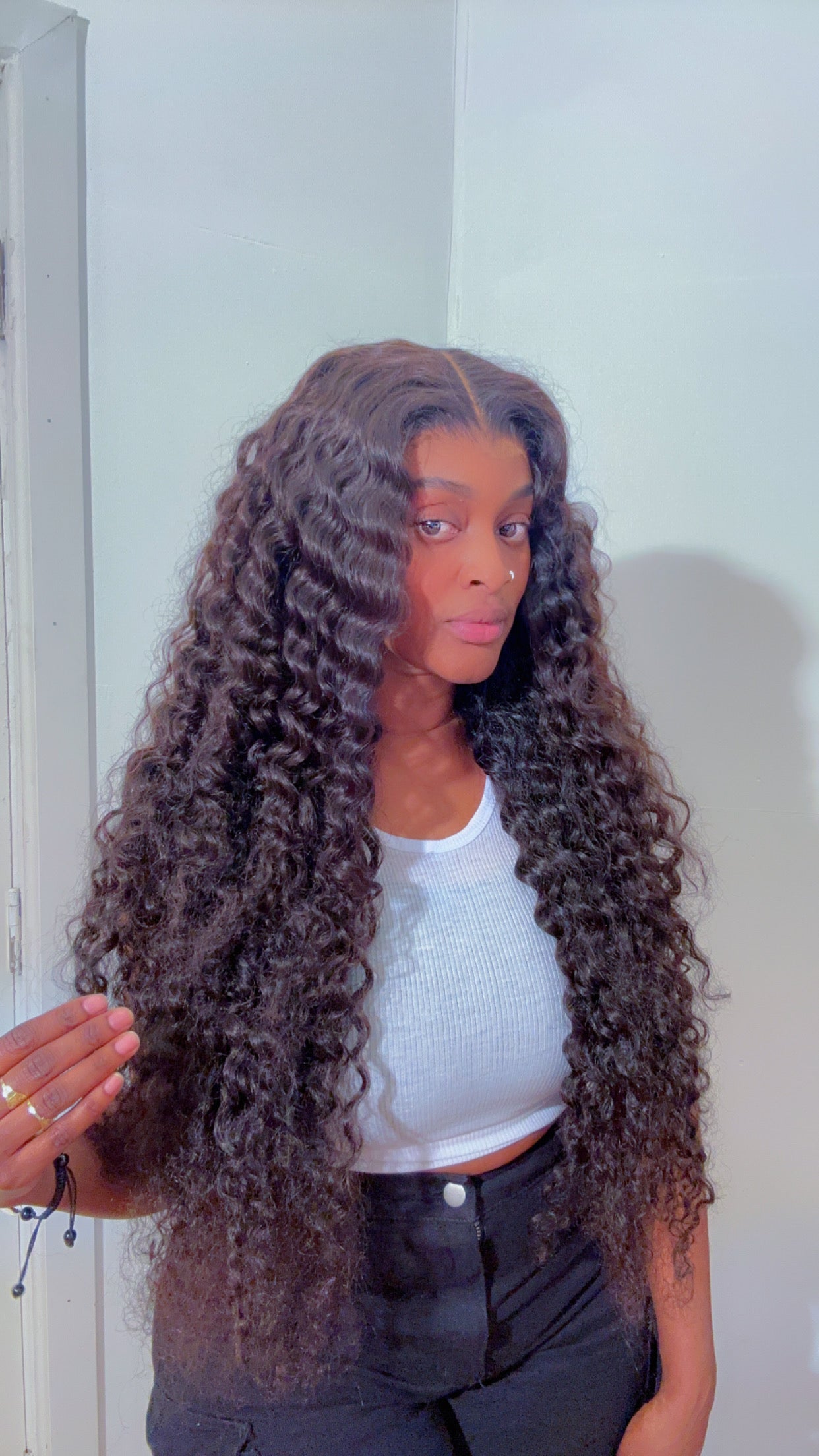 34 inch 13x6 HD Lace Deep Wave (350 grams wig)