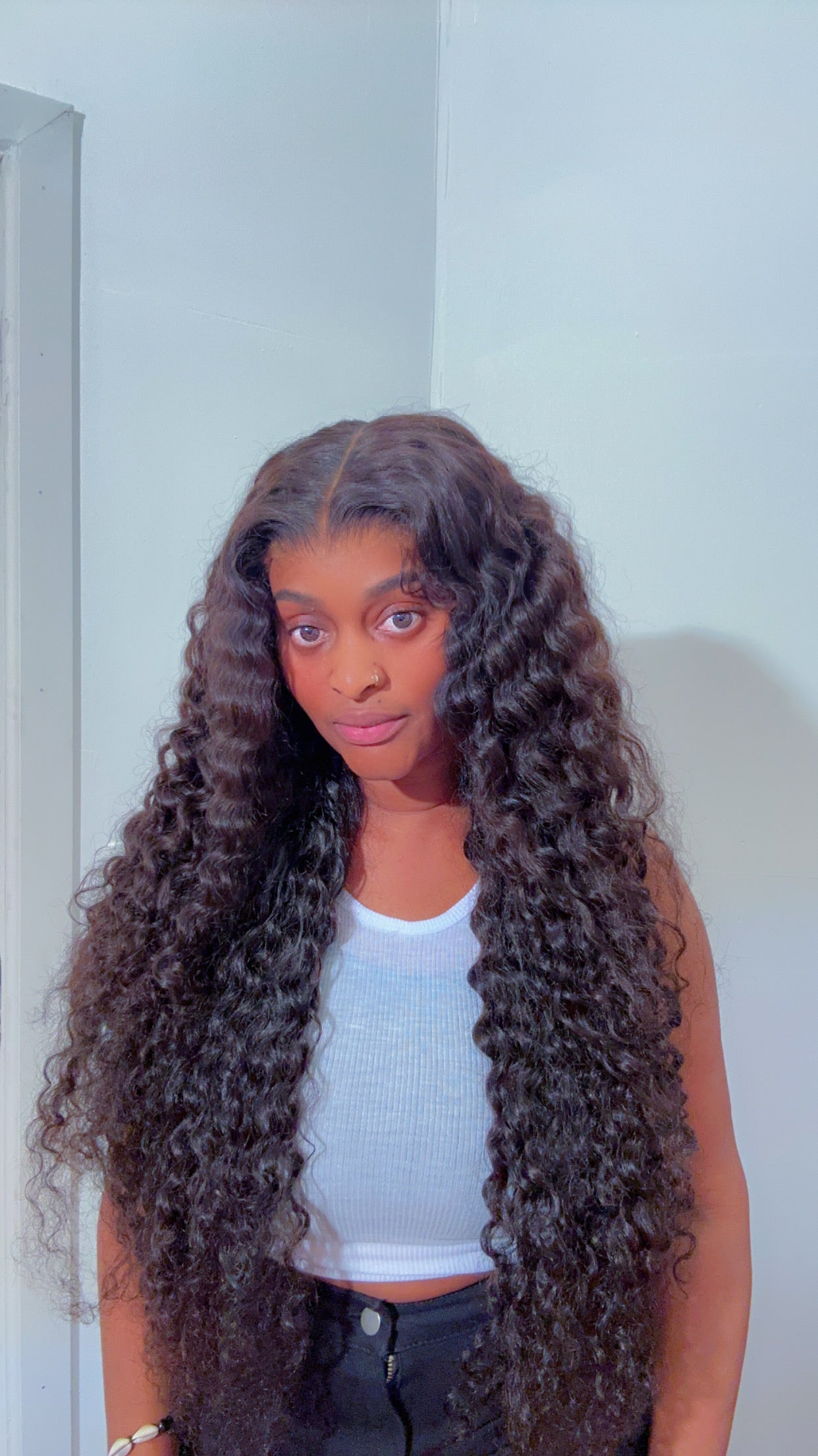 34 inch 13x6 HD Lace Deep Wave (350 grams wig)