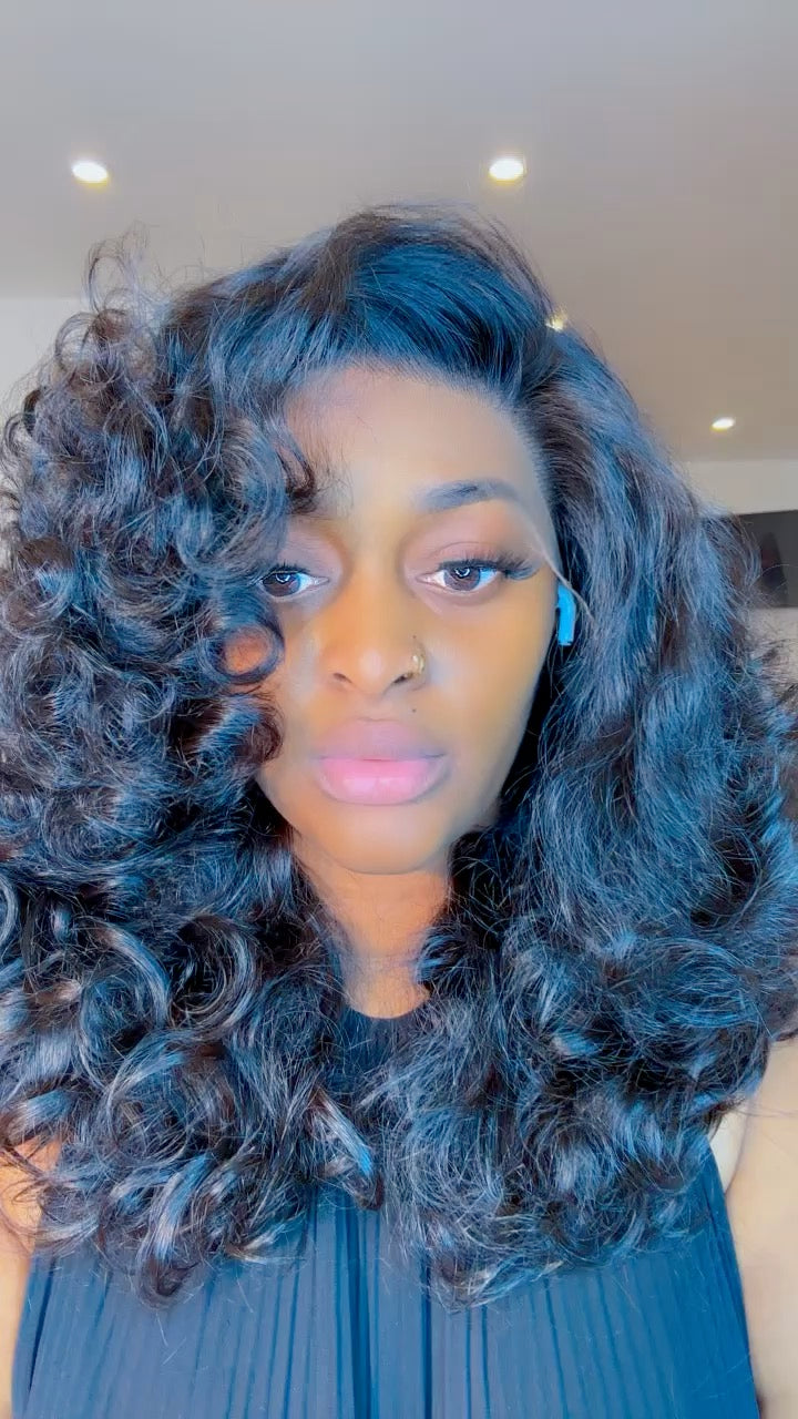 13x4 Raw Indian Bouncy Wave